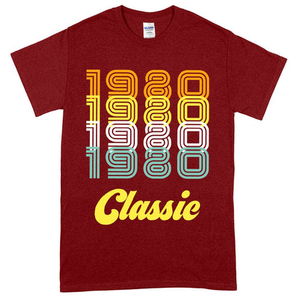 1980 Classic Cotton T-Shirt - 1980 T-Shirt - 80s Tee Shirt