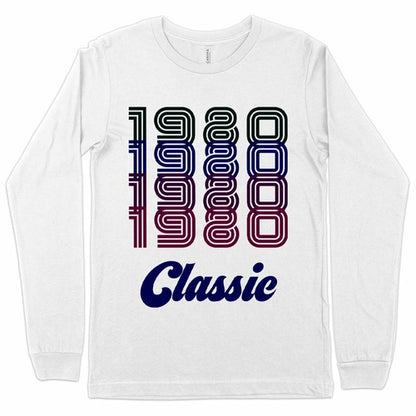 1980 Classic Long Sleeve T-Shirt - 1980 T-Shirt - 80s Tee Shirt