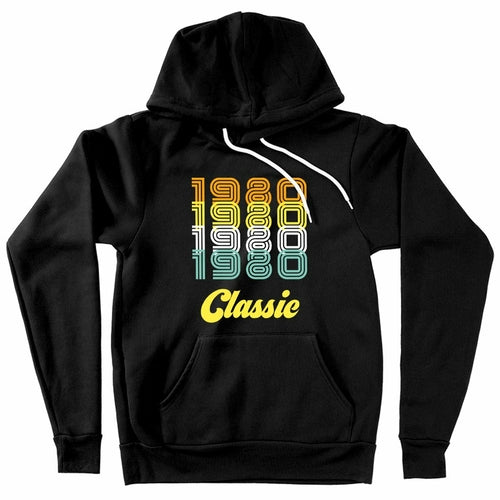 1980 Classic Fleece Hoodie - 1980 Hoodie - 80s Hoodie