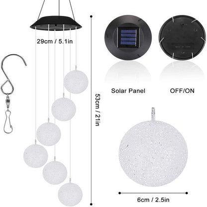 Solar Wind Chime Light- Color Changing Crystal Ball LED