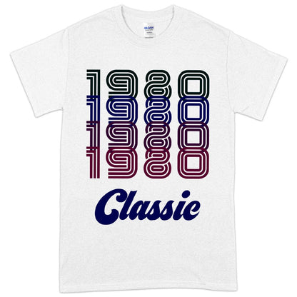 1980 Classic Cotton T-Shirt - 1980 T-Shirt - 80s Tee Shirt