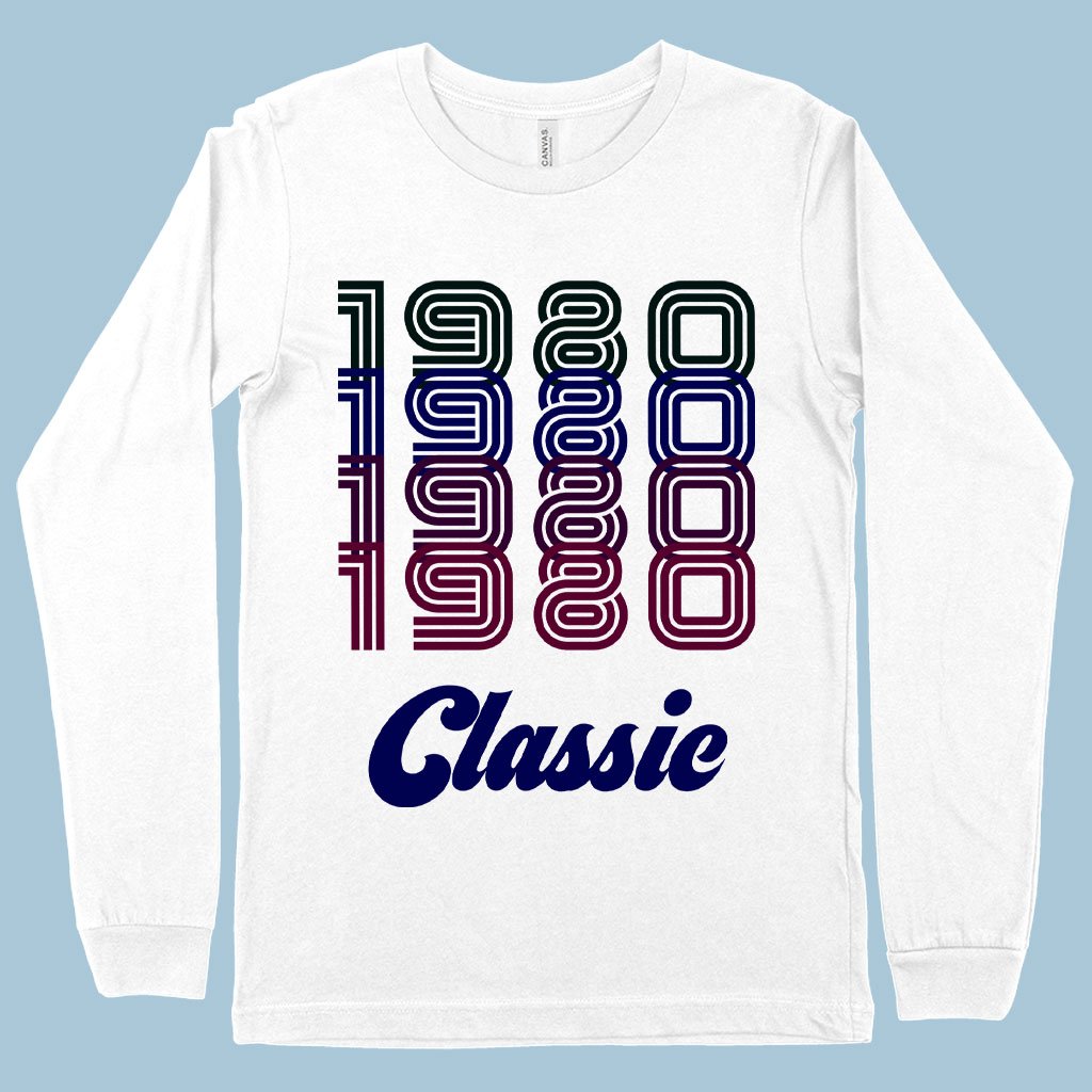 1980 Classic Long Sleeve T-Shirt - 1980 T-Shirt - 80s Tee Shirt