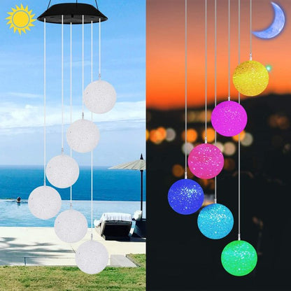 Solar Wind Chime Light- Color Changing Crystal Ball LED