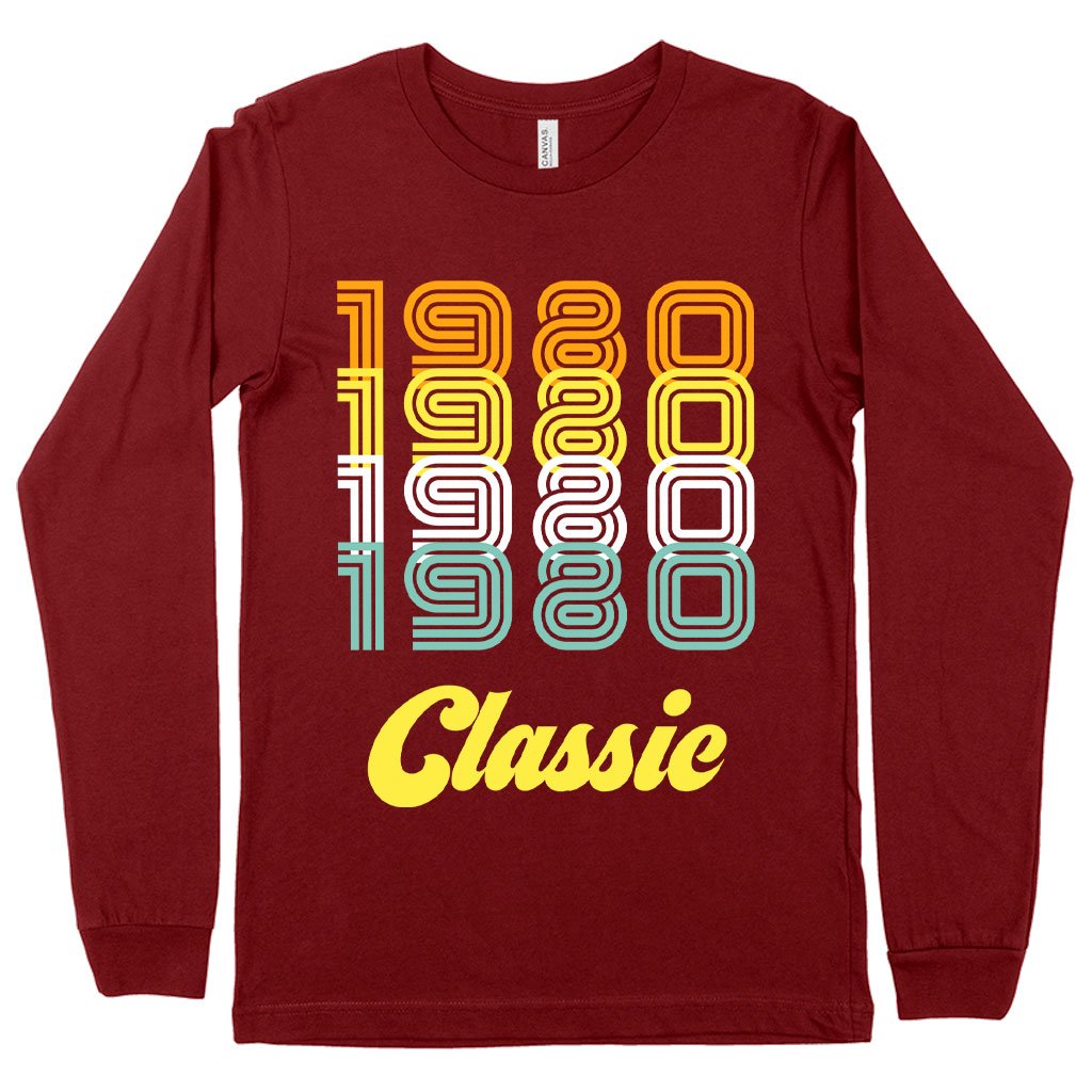 1980 Classic Long Sleeve T-Shirt - 1980 T-Shirt - 80s Tee Shirt