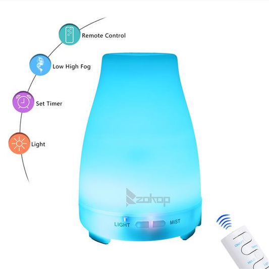 Color Cycling Aroma Diffuser with Controller