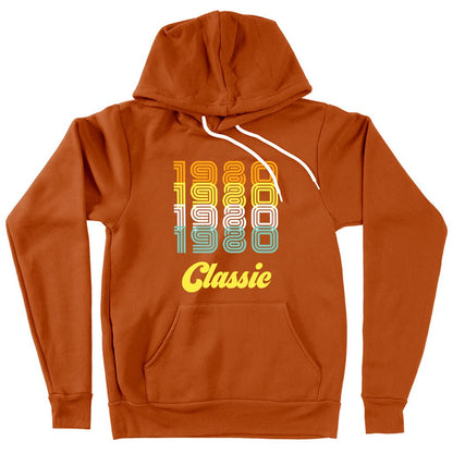 1980 Classic Fleece Hoodie - 1980 Hoodie - 80s Hoodie