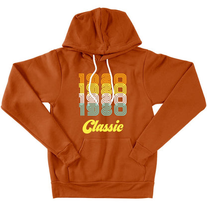 1980 Classic Fleece Hoodie - 1980 Hoodie - 80s Hoodie