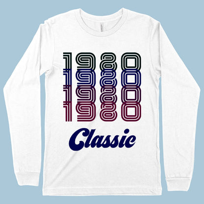 1980 Classic Long Sleeve T-Shirt - 1980 T-Shirt - 80s Tee Shirt