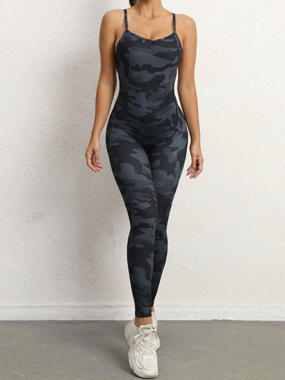 Women's Backless Yoga Jumpsuit