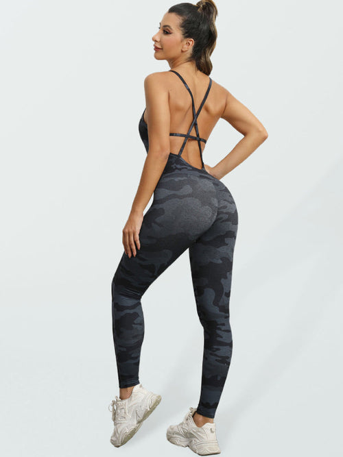 Women's Backless Yoga Jumpsuit