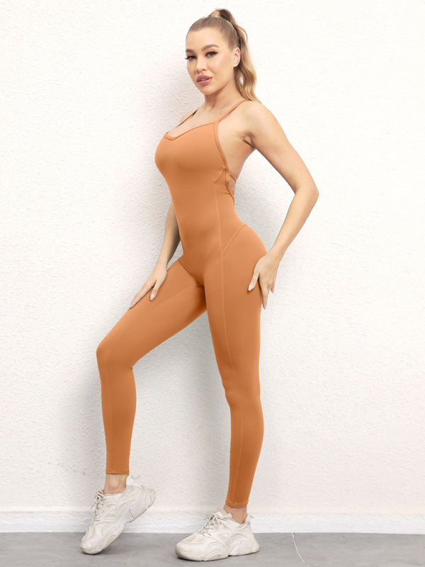 Women's Backless Yoga Jumpsuit