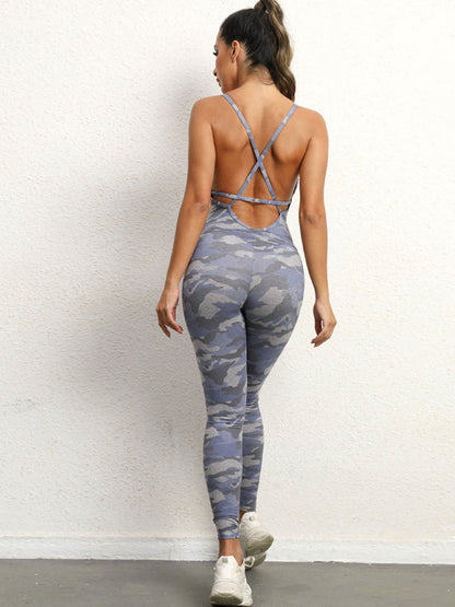 Women's Backless Yoga Jumpsuit