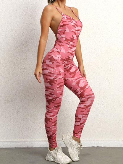 Women's Backless Yoga Jumpsuit